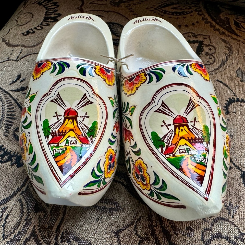 Antique Holland Wooden Shoes.